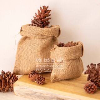 Túi vải bố thô không dây rút nhiều kích cỡ