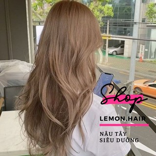 thuốc nhuộm tóc màu nâu tây - lemon.hair