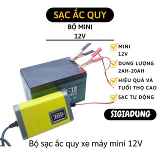 [SGD] Bộ Sạc Ác Quy - Máy Sạc Bình Acquy 12V Dành Cho Xe Máy, Xe Đạp Điện 5836