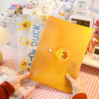 Bìa Hồ Sơ Size A4 hình bé vịt xinh xắn - Bìa đựng giấy