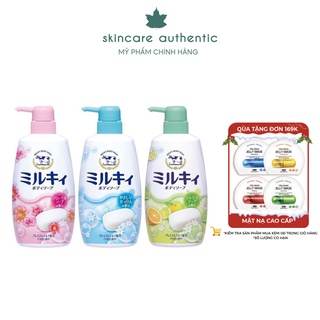 Sữa Tắm Hữu Cơ Nhật Bản Organic Cow Brand Milky Body Soap 550 ml