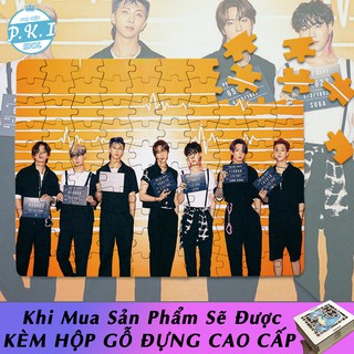 Tranh Ghép Gỗ Puzzle In Hình Nhóm Nhạc BTS Instagram - Loại 1 - Ghép Thành Công Shop Tặng QUÀ
