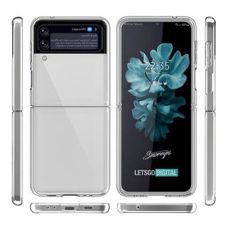 Ốp điện thoại tpu trong suốt chống sốc tích hợp sạc không dây đa năng cho Samsung Galaxy Z Flip 3