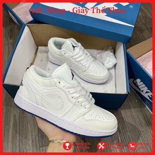 [FreeShip+ Hàng Xịn] Giày Jordan trắng thấp đổi mầu mới, Giầy JD1 trắng chuyển màu Full phụ kiện