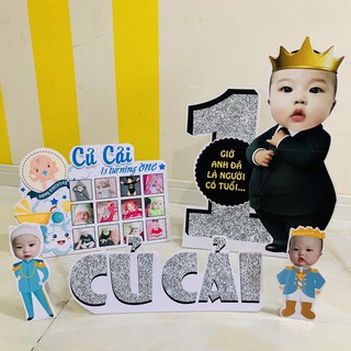 Combo hình Chibi bé trai bé gái có chân chống_Khách Thanh Thảo
