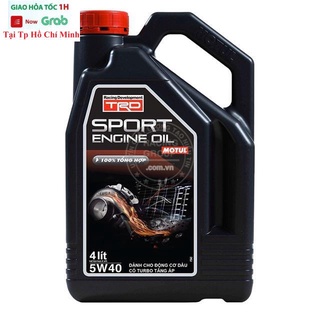 Nhớt Xe Hơi Động Cơ Dầu Motul Trd Sport Engine Oil 5W40 Diesel Bình 4L - Hàng Chính Hãng