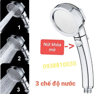 Vòi sen tăng áp điều chỉnh 3 chế độ có nút khóa
