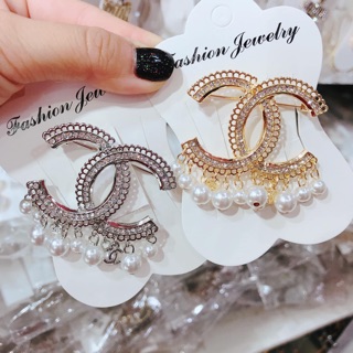 Cài Áo Chữ Đá Phối Ngọc Sáng Lung Linh ✨✨✨