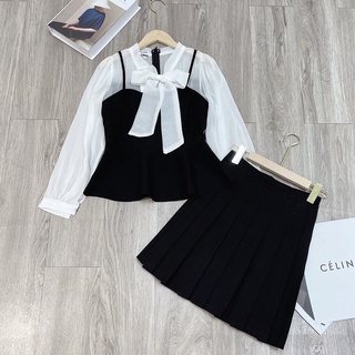 Áo peplum 2 dây buộc nơ cổ ZYM'S HOUSE K472