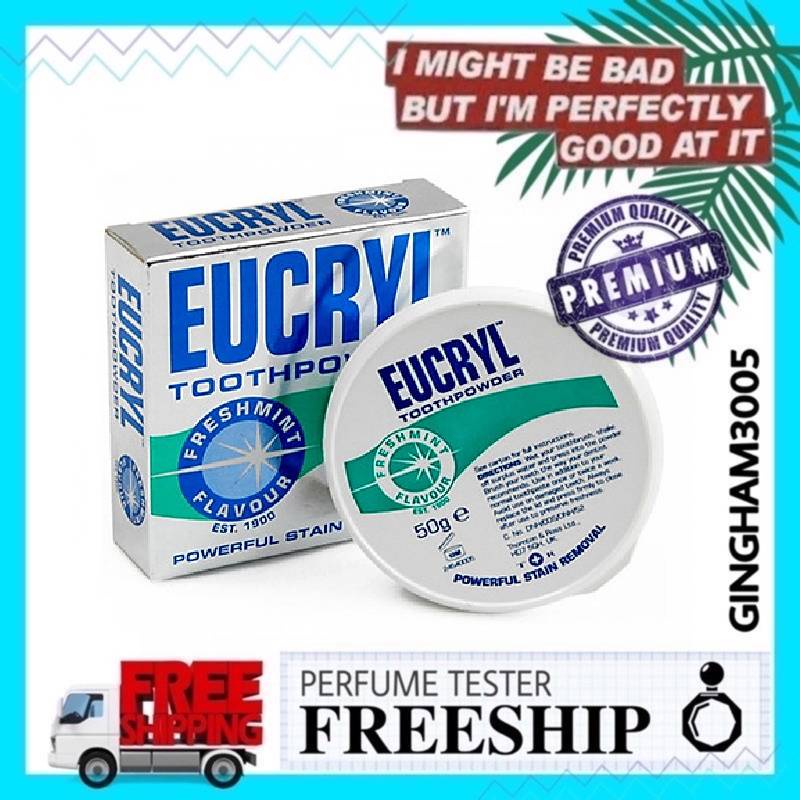 Bột tẩy trắng răng Eucryl 50g (Chính hãng) (HCM)