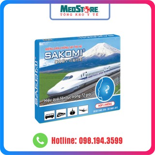 Miếng dán chống say tàu xe Sakomi (hộp 2 miếng)