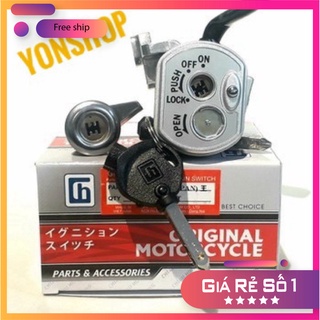 HCM- Bộ Ổ Khoá 6 Cạnh Cho Xe S110, RSX110, RS Đời 2011->2014 ĐỒ CHƠI XE MÁY GIÁ SỈ