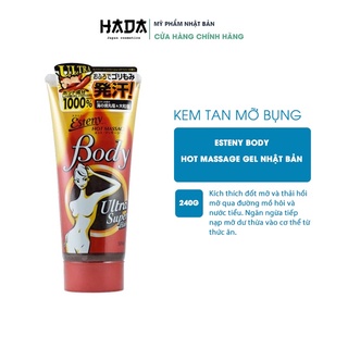 [Kem Tan Mỡ Bụng] ESTENY HOT BODY MASSAGE Ultra Super Hard Nhật Bản 240g