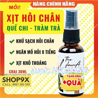 Xịt Hôi Chân Quế Chi - Tràm Trà - Khử Mùi &amp; Ngăn Mồ Hôi Hiệu Quả The FleurA Handmade 30ml