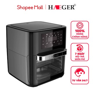 Nồi Chiên Không Dầu HAEGER HG-5293 dung tích lớn 12Lít - công nghệ chiên nướng đối lưu AIR FRYER