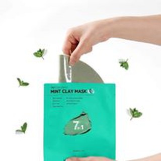 MẶT NẠ MINT BARULAP BLACK CLAY MASK 7IN1_ XANH MINT
