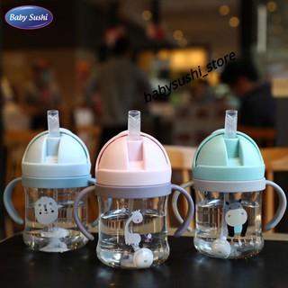 Bình Nước Chống Sặc An Toàn Cho Em Bé 300ml (Có Vạch Chia)