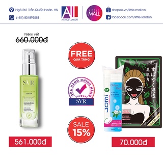 Serum giảm mụn SVR sebiaclear serum 30ml TẶNG mặt nạ Sexylook và bông tẩy trang Jomi (Nhập khẩu)