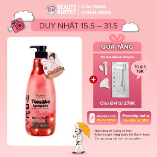 Sữa tắm dưỡng ẩm, làm mịn và săn chắc da Scentio Tomato Lycopene 700ml