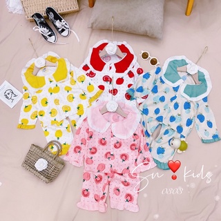 Bộ pijama đũi dài tay cho bé gái - BPDBG