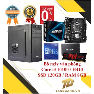 [Mã SKAMCLU9 giảm 10% đơn 100K] Bộ máy văn phòng Tân Doanh 02 (Vi xử lý Core i3 10100 + Main H410 + SSD 120GB + Ram 8GB)