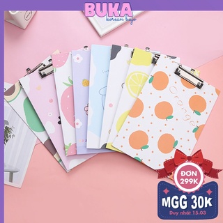 Bìa Trình ký A4 họa tiết hoạt hình cute nhiều màu - Bìa kẹp giấy văn phòng dễ thương SMN