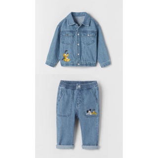 Set áo khoác quần jean Zara auth size 4/5Y