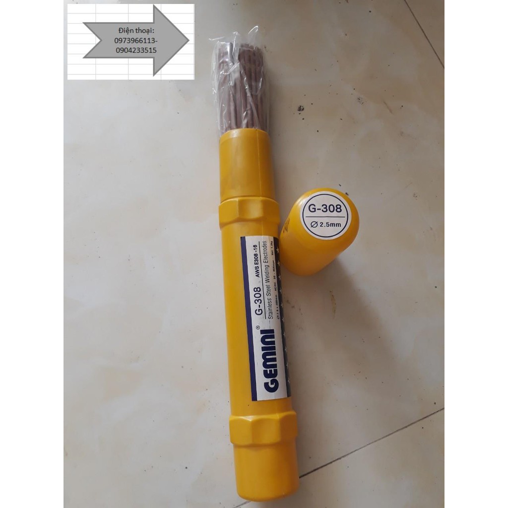 Que hàn inox Gemini 2,5 ly