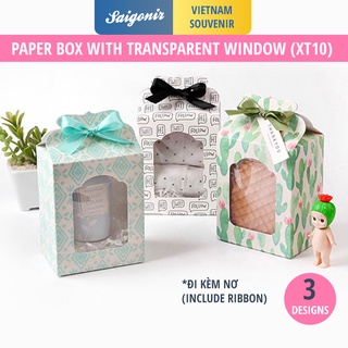 Hộp Giấy Đựng Quà Có Kính Màu Pastel Phong Cách Hàn Quốc Chất Lượng Cao Cấp - Saigonir [XT10]
