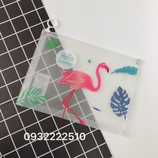 BÌA TÚI KÉO NHỰA PP ĐỰNG HỒ SƠ A5 ( 24x18cm)