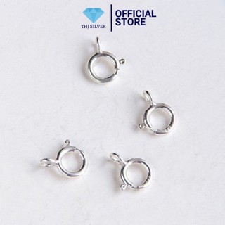 Móc khoá tròn dây chuyền chuẩn bạc ta