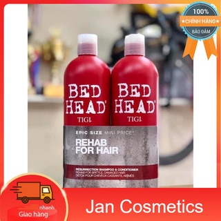 Dầu Gội TIGI Đỏ, Dầu Gội TIGI BED HEAD Phục Hồi Cấp Độ 3 (gội + Xả) [HOÀN TIỀN 100% NẾU KHÔNG PHẢI CHÍNH HÃNG]