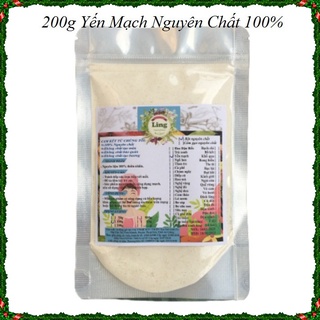 Bột Yến mạch 200g nguyên chất thiên nhiên 100% có giấy VSATTP và ĐKKD dùng đa công dụng
