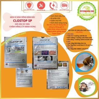 Men tiêu hoá cho chó mèo CloStop SP 20gr  FREESHIP  Men tiêu hoá vi sinh sống đậm đặc chó mèo|PetZoneHCM