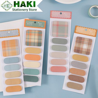 Giấy ghi chú đánh dấu trang HAKI, giấy note 120 tờ thiết kế xinh xắn nhiều màu NO9