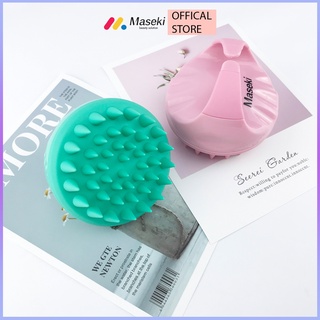 Lược gội đầu silicon Maseki massage đầu giảm rụng tóc