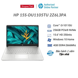 [Mã ELHP15 giảm 10% tối đa 2TR] Laptop HP 15sdu1105TU 2Z6L3PA (Core™ i310110U | 4GB | 256GB Intel® UHD | 15.6' HD)