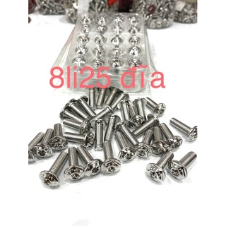 ốc salaza thái inox 304 8li25 5li15 nhiễn 6li15 5li15 6li20 5 cạnh và đầu thái