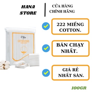 Bông tẩy trang 222 cotton pads Bông tẩy trang 3 Lớp Mỹ Phẩm Hana Bông tẩy trang nội địa trung