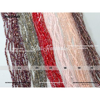 Dây Pha lê thoi xà cừ 4mm link 1/2 Cici Handmade chuyên hạt đá hạt pha lê hạt cườm hạt trang sức tự làm nguyên liệu DIY