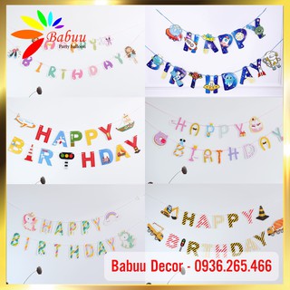 Dây happy birthday trang trí sinh nhật siêu ngộ nghĩnh