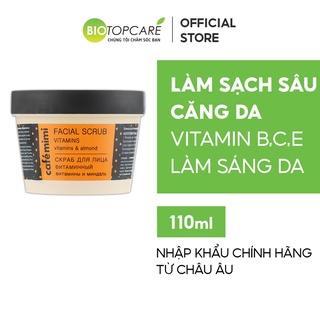 Tẩy tế bào chết da mặt CAFÉMIMI Vitamins làm sáng da 110ml - BioTopcare Official