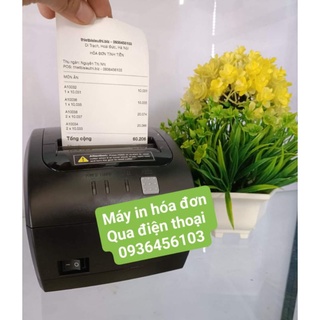 Máy in hóa đơn bán hàng kết nối điện thoại sử dụng các app bán hàng Loyverse, Kiotviet, Sapo...