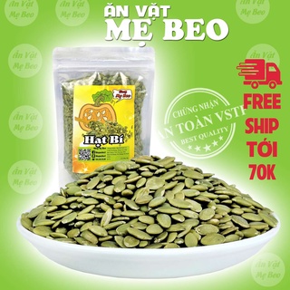 Nhân hạt bí xanh hữu cơ tách vỏ Rang Chín hoặc Tươi Sống 500gr