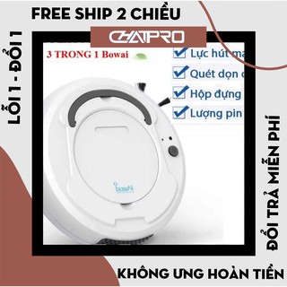 Robot hút bụi Bowai thông minh, Robot lau nhà tự động công nghệ AI 3 trong 1