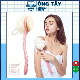 Cọ lưng kèm bông tắm 2-1 hàng xuất Nhật