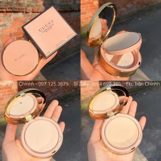 Có sẵn - Phấn phủ nén GUCCI Poudre de Beaute Mat Naturel tone 00, 01, 01 vỏ hồng sang chảnh