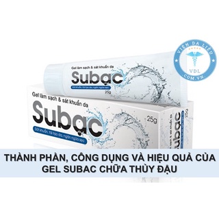 Gel bôi thủy đậu, chân tay miệng, sát khuẩn da Su bạc 25g