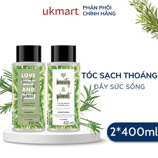 Dầu Gội Dầu Xả Love Beauty And Planet Detox Tóc Dầu Bết 400ml