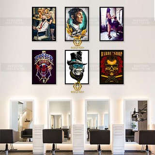 [81-100]  Album 20 Mẫu Tranh Barber Trang Trí Barber Shop - Tiệm Tóc Nam Phong Cách Vingtage